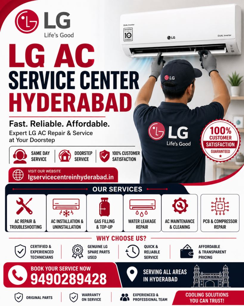 LG AC Service Center Hyderabad – Expert LG AC Repair and Service