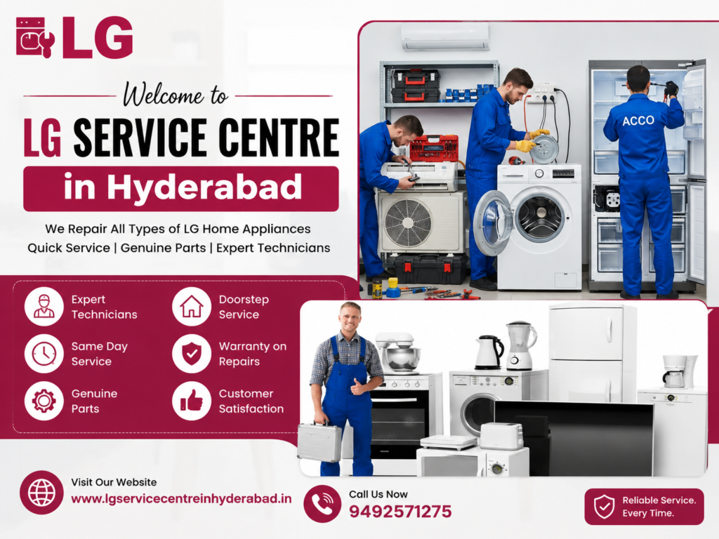 Professional LG appliance repair technicians at LG Service Center Hyderabad