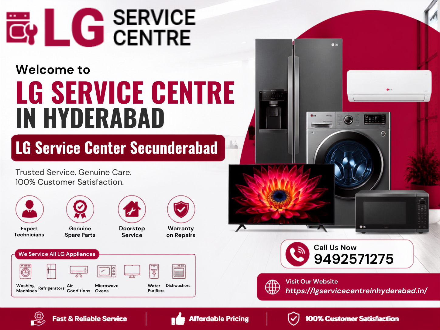 Best LG Service Center Secunderabad for home appliance maintenance and repairs