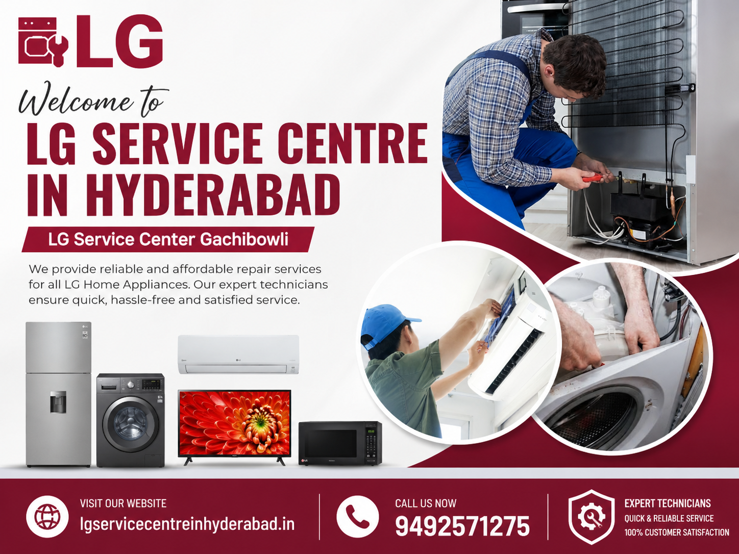 LG Service Center Gachibowli – LG Home Appliance Repair Services in Hyderabad